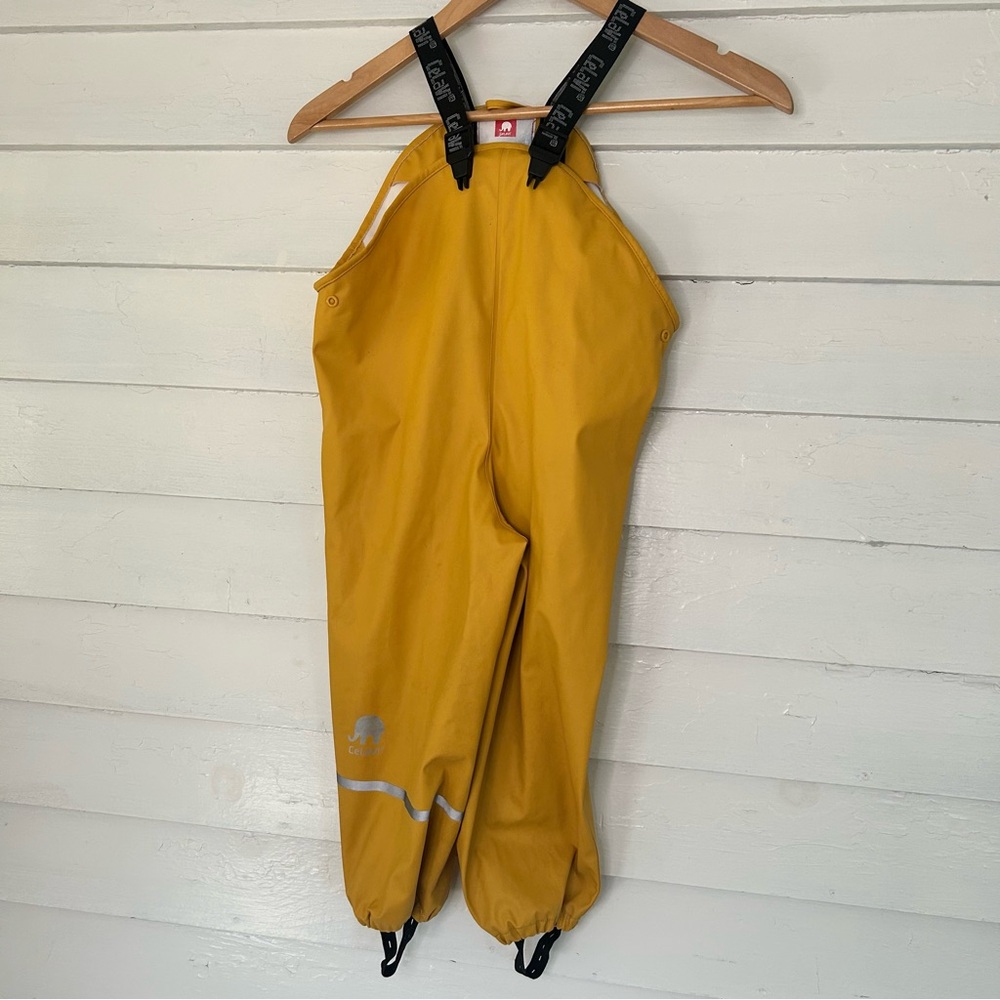 Classic Yellow Rain Pants Size 3/4